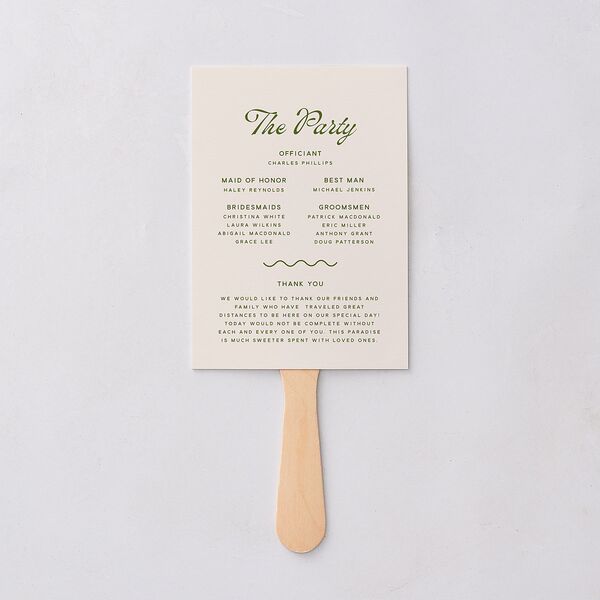 Cabana Stripes Fan Programs Olive Signature Standard