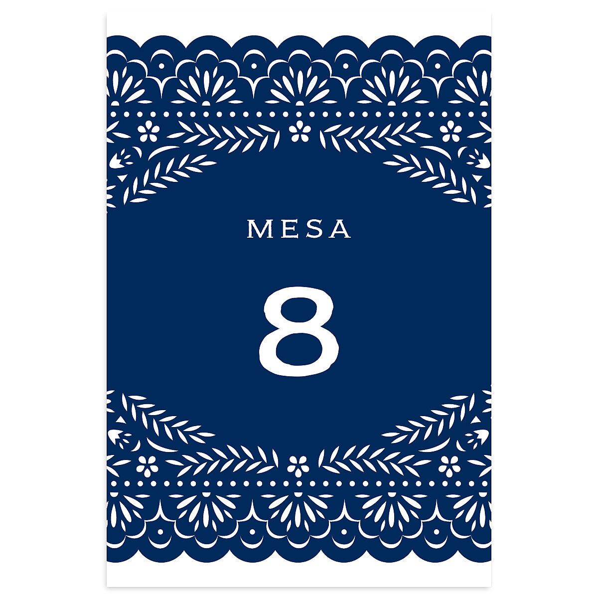 Papel Picado Table Numbers