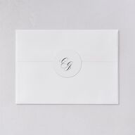 Rose Garden Crest Wedding Stickers by Bridgerton Pure White