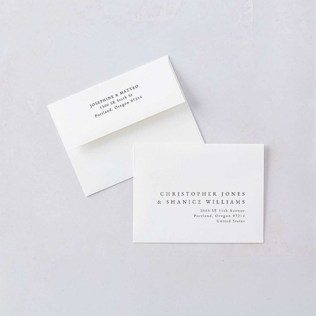 Double Frame Thank You Cards Gold Pure White