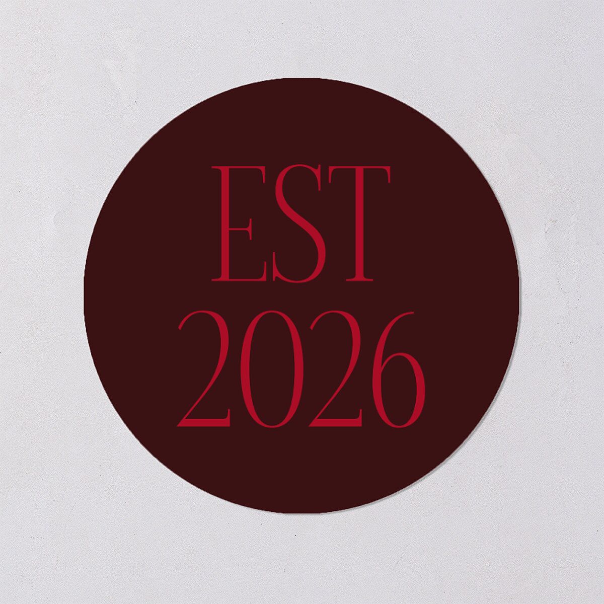 Most Wonderful Greeting Holiday Stickers Maroon Circle
