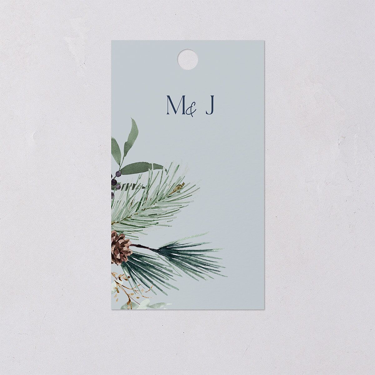 Rustic Pine Favor Gift Tags — view 2