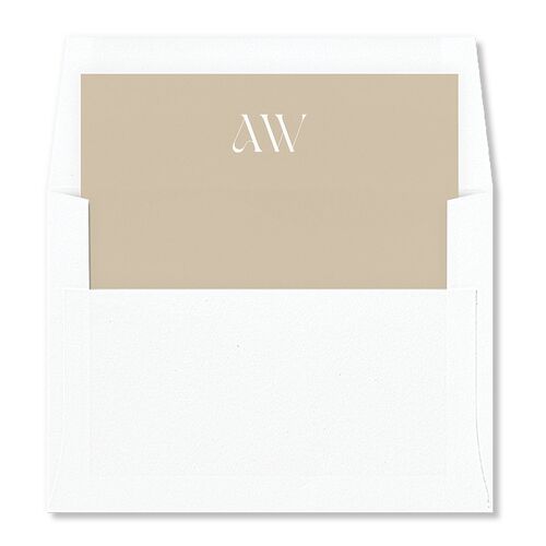 Border Date Envelope Liners Tan Standard