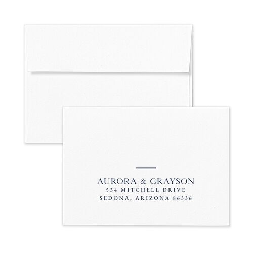 Bohemian Arch Wedding Response Card Standard Envelopes White Cruise Return Address Signature Standard