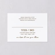 Southwestern Nouveau Wedding Response Cards Umber Signature Standard