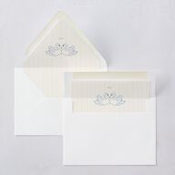Modern Delicate Bows Euro Envelope Liners Peridot Luxe