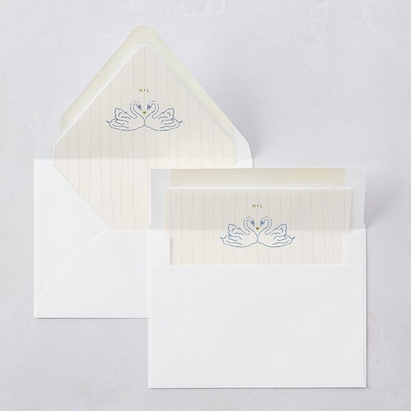 Modern Delicate Bows Euro Envelope Liners Peridot Luxe