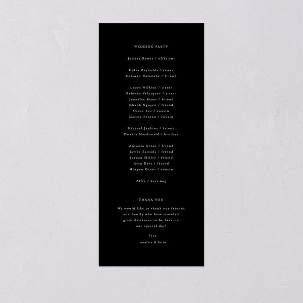 Monogram Leaves Wedding Programs Gold Charcoal Signature