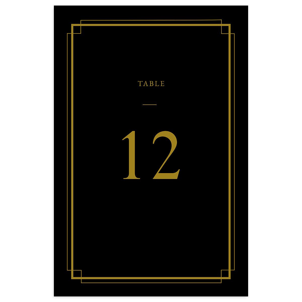 Luxe Monogram Table Numbers