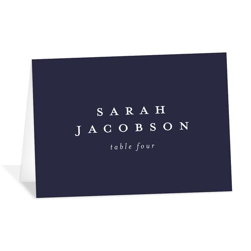 Western Valley Place Cards Midnight Navy Signature