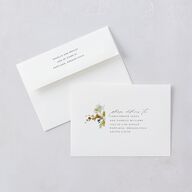 Watercolor Blooms Wedding Invitations Solar Power Signature Blank No Standard