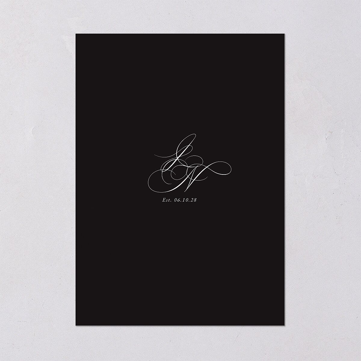 Formal Nautical Wedding Invitations Midnight Signature Blank No Standard