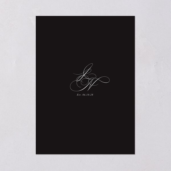 Formal Nautical Wedding Invitations Midnight Signature Blank No Standard