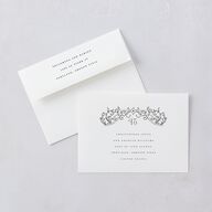 Gothic Gate Bridal Shower Invitations Licorice Signature Blank Standard