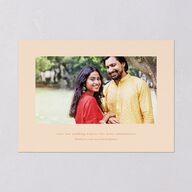Indian Majestic Legacy Elephants Save the Date Cards Mulberry Signature smooth Blank No