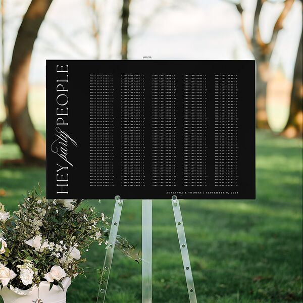 Classic Capture Standard Seating Chart Large Midnight Standard Indoor Foam Core L Seating