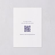Elegant Garland Crest Wedding Response Cards Sapphire Signature Standard