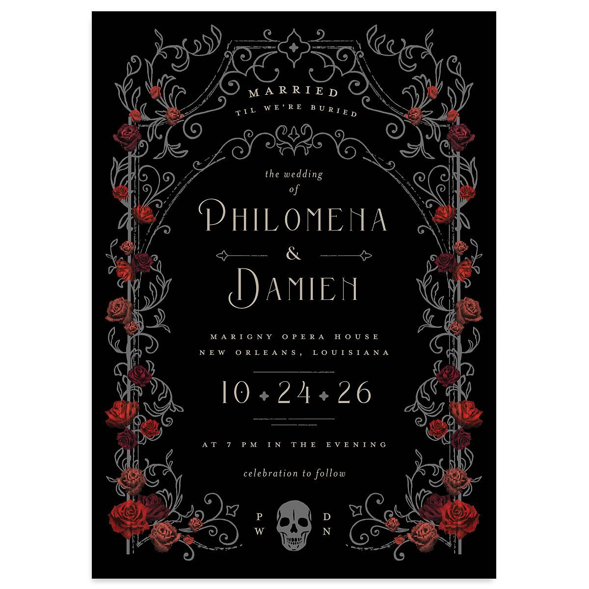 Gothic Gate Wedding Invitations