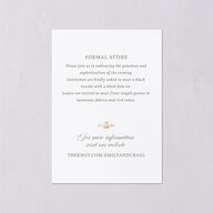 Vintage Regency Monogram Frame Foil Wedding Enclosure Cards Pure White Gold Signature Standard