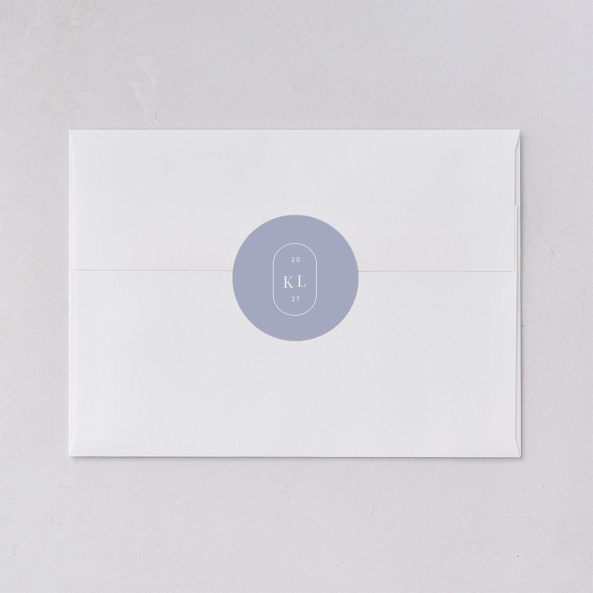 Glistening Wildflower Wedding Stickers Pure White Circle