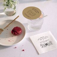 Skeleton Spirits Wedding Day Coasters Licorice Cardboard Circle