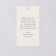 Gilded Fern Frame Botanical Favor Gift Tags Gold Linen Signature
