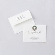 Festive Garland Thank You Cards Hunter Green
