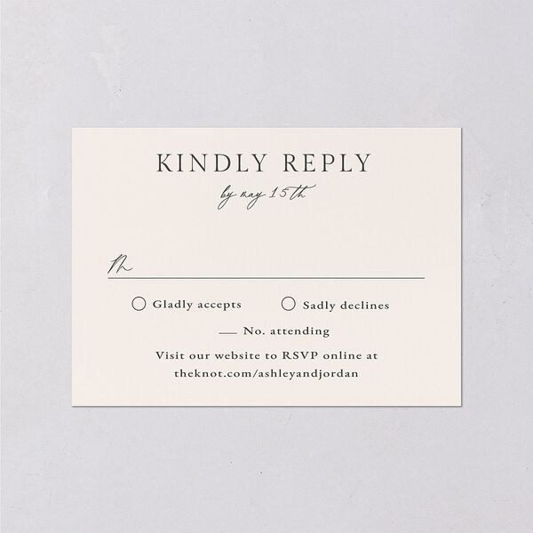 Simply Captured Wedding Response Cards Linen Signature Standard
