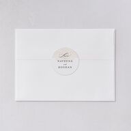 Gilded Adornment Wedding Stickers Pure White