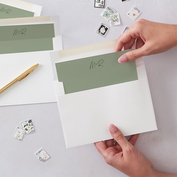 Fairytale Woodgrain Slab Envelope Liners Pure White Standard