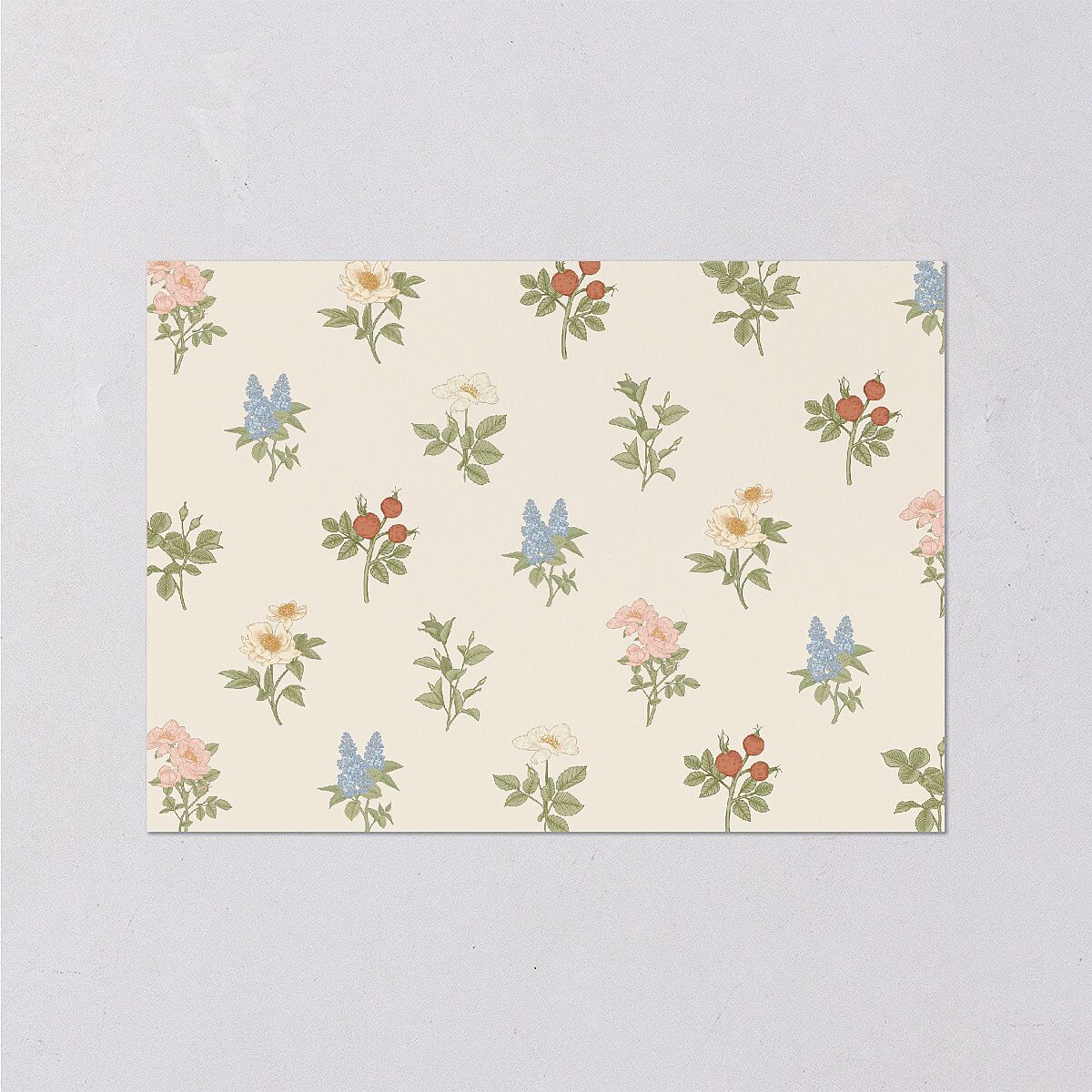 Floral Vintage Lattice Wedding Enclosure Cards Champagne Signature Standard