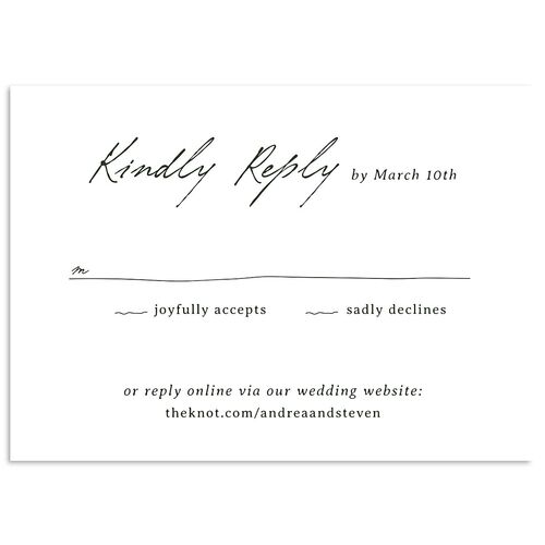 Elegant Mountain Monogram Wedding Response Cards Dark Green Signature Standard