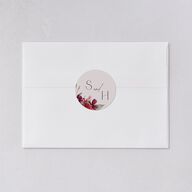 Beloved Union Wedding Stickers Merlot