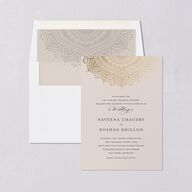 Indian Gilded Adornment Standard Envelope Liners Sand Standard
