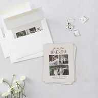 Elegant Vintage Images Save The Date Magnets Burgundy Magnet Paper