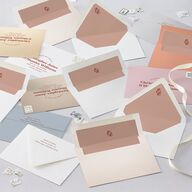 Custom Pet Portrait Euro Envelope Liners Desert Rose Luxe