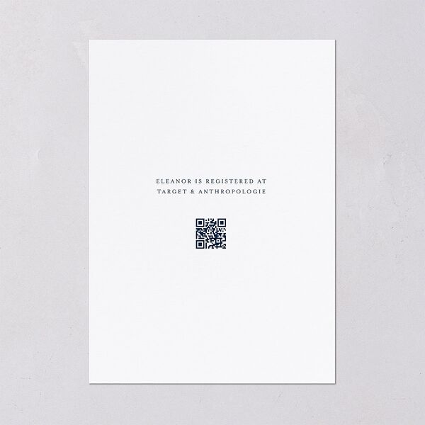 Be Our Guest Bridal Shower Invitations Navy Signature Blank Standard