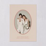 Vintage Vase Wedding Invitations Burgundy Signature Blank No Standard