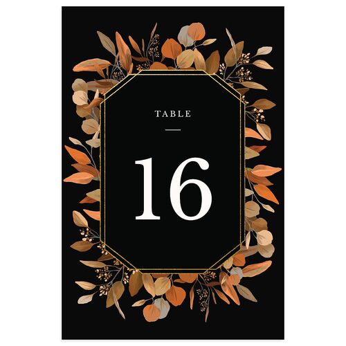 Eucalyptus Frame Table Numbers Walnut Signature
