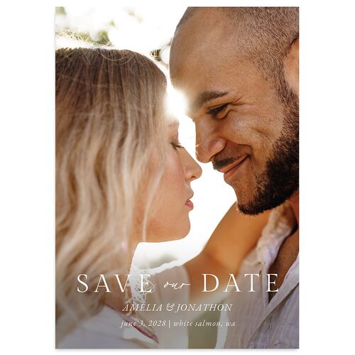 Wild Daisies Save the Date Cards Buttercup Signature smooth Blank No Standard