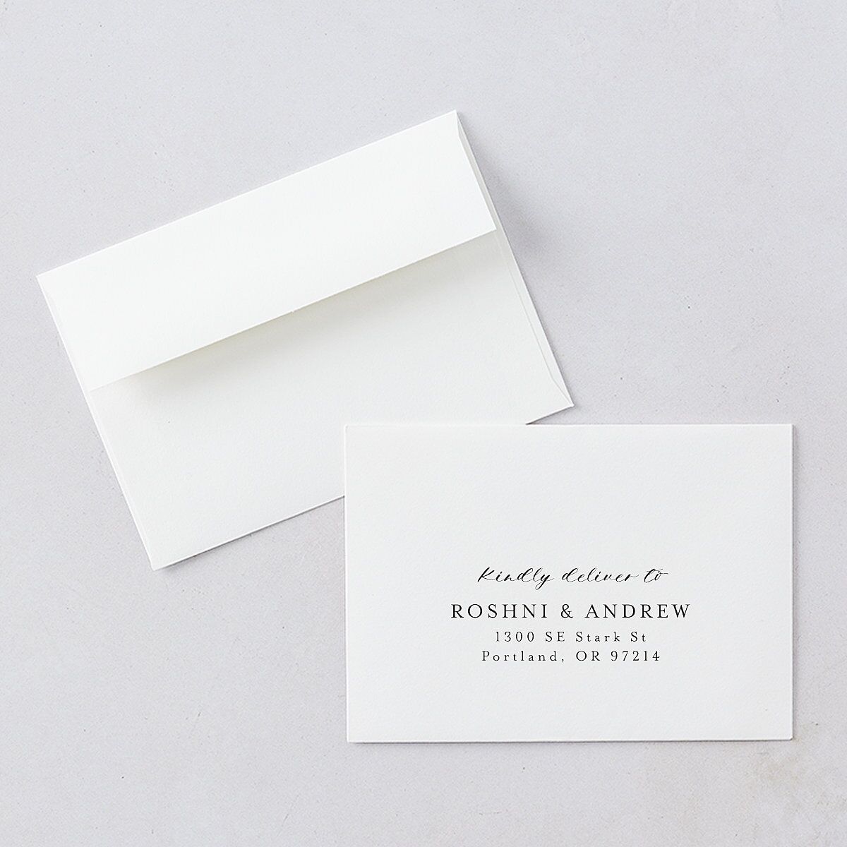 Vibrant Floral Wedding Response Card Standard Envelopes White Standard Deep Claret Return Address Signature