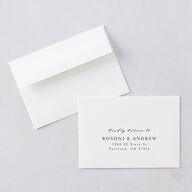 Vibrant Floral Wedding Response Card Standard Envelopes White Standard Deep Claret Return Address Signature