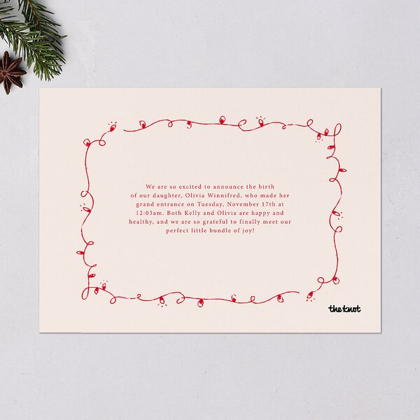 Whimsical Handwritten Home for the Holidays Photos Holiday Cards Photos Ruby Signature Blank Portrait Standard