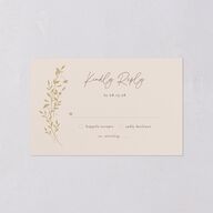 Oval Garland All-in-One Wedding Invitations Sepia Signature Light Both Recipient and Return Addresses No