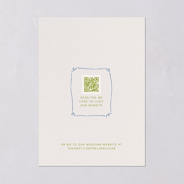 Modern Delicate Bows Wedding Invitations Peridot Signature Blank Standard No