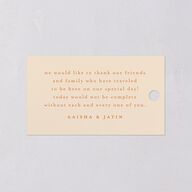 Indian Majestic Legacy Elephants Favor Gift Tags Mulberry Signature