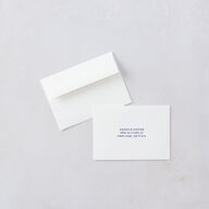 Hand Drawn Wavy Border Wedding Response Cards Sapphire Signature Standard