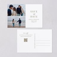 Elegant Images Save the Date Postcards Pure White