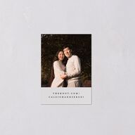 Elegant Frame QR Code RSVP Cards Fog Signature Standard