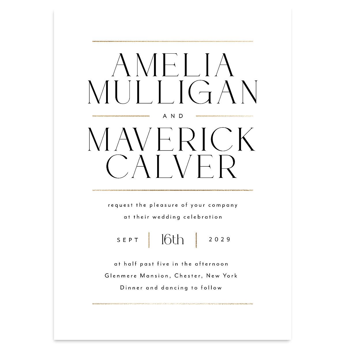 Estate Wedding Invitations